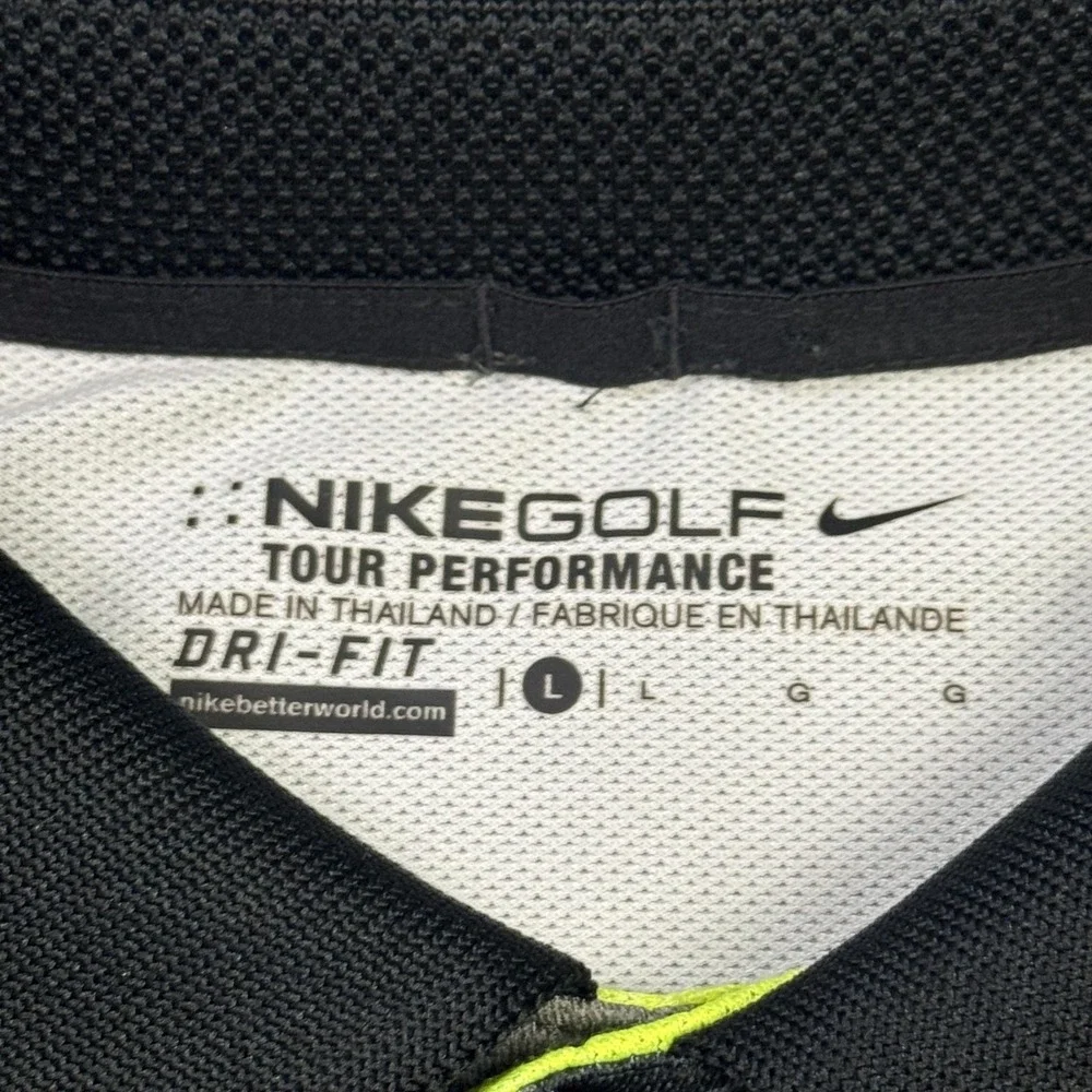 Nike Golf Tour Performance Polo Shirt Mens Large Gray Dri-FIT Greenbrier Classic